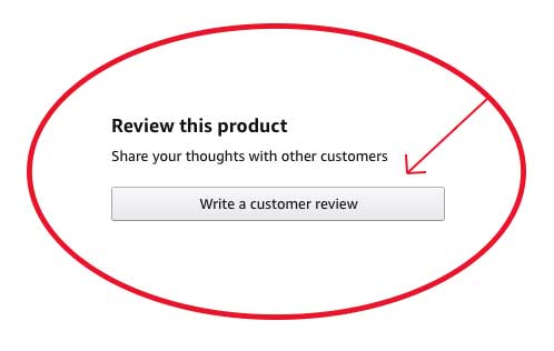 Look for the "Write a customer review" button on Amazon.com