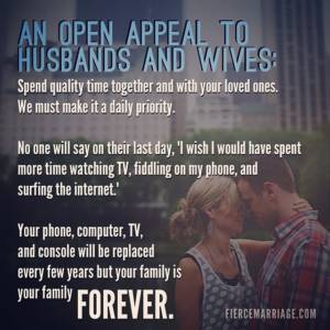 An open appeal to husbands and wives.