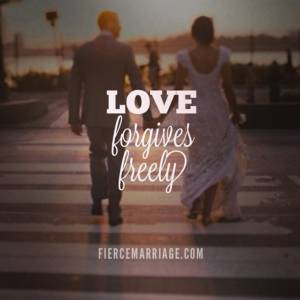 Love forgives freely.